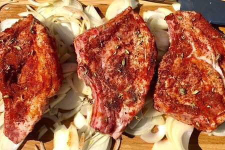 Маринованная свиная корейка