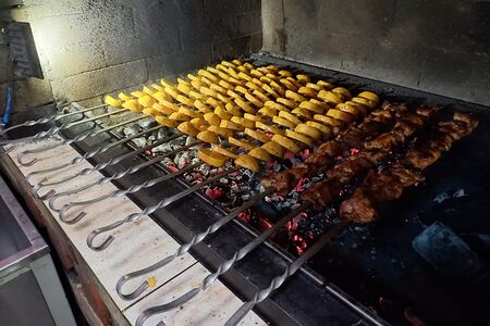 Картошка на мангале