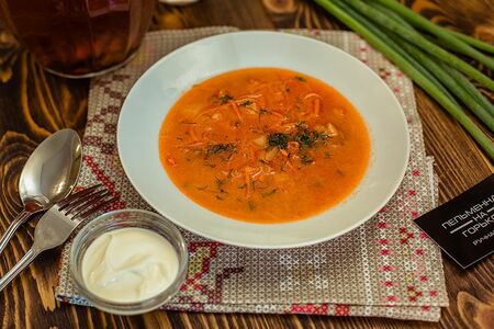 Борщ с фасолью