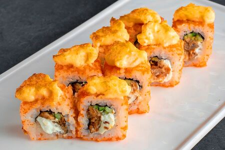 Запеченный ролл Хоккайдо