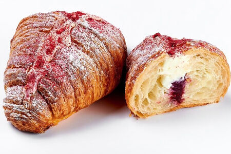 Круассан малиновый