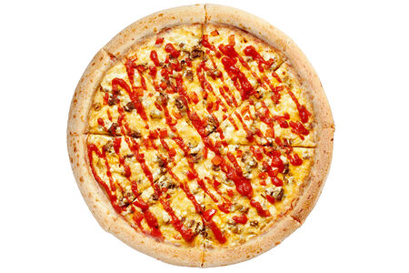 Пицца Маргарита на тонком тесте