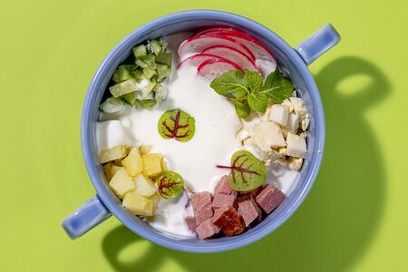 Окрошка на кефире