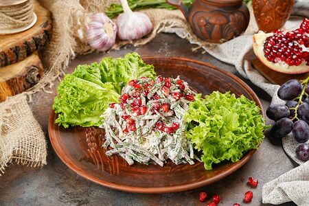 Графский салат с телятиной