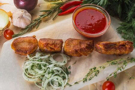 Шашлык из cвинoй вырезки