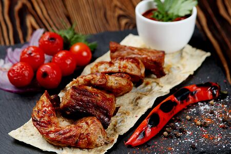 Нежный шашлык из филе цыпленка