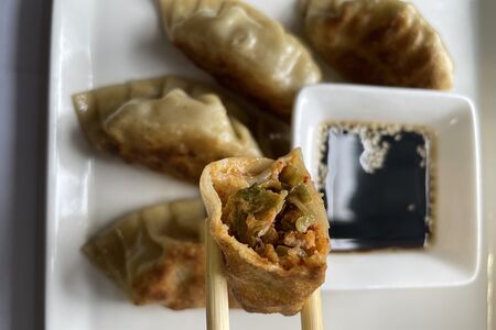 Гёдза с кимчи