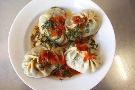 Манты с говядиной