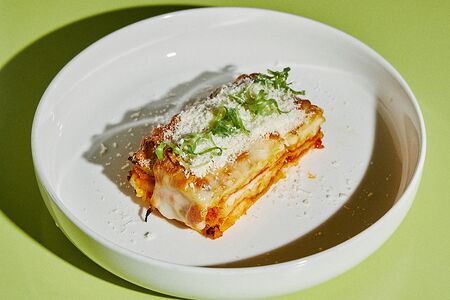 Лазанья с белой рыбой и пармезаном