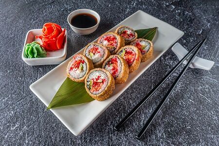 Лосось в темпуре 8 шт