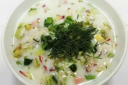 Окрошка с кефиром