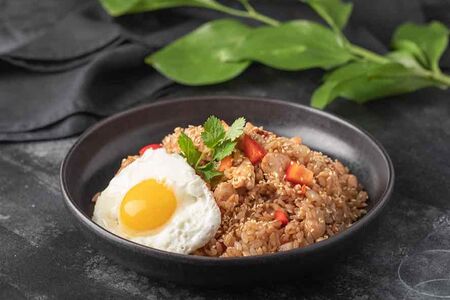 Тяхан с курицей