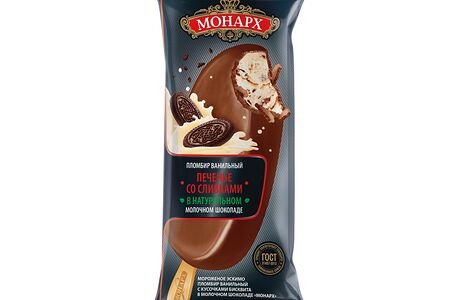 Эскимо Монарх Печенье со сливками