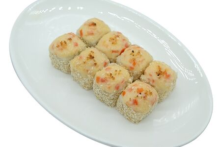 Ролл запеченный Цезарь с курицей