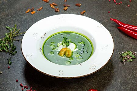 Крем-суп из шпината