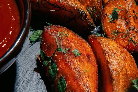 Картофель по-деревенски малый