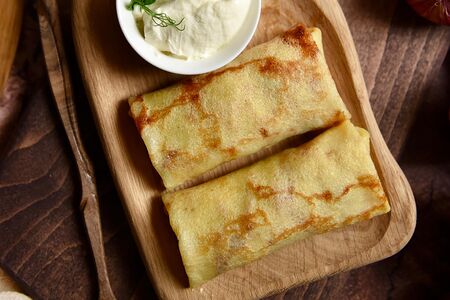 Блины с мясом