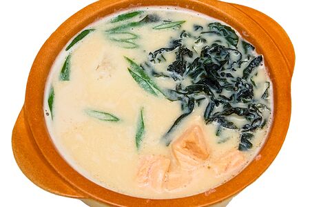 Суп сливочный с лососем