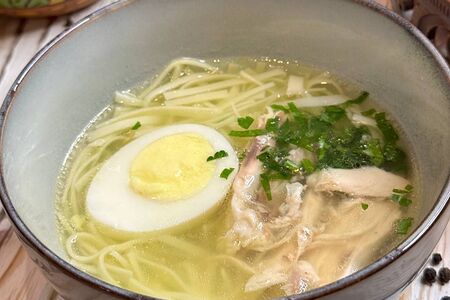 Лапша домашняя с курочкой