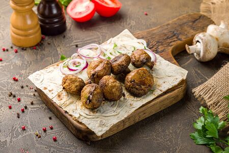 Шампиньоны на углях