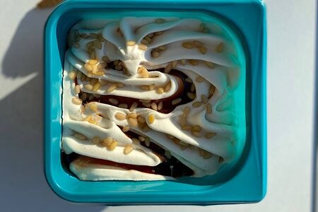 Мороженое Кедровый орех веган в мини-ванне