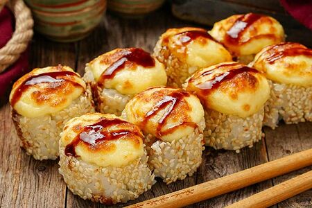 Ролл Бекон лосось