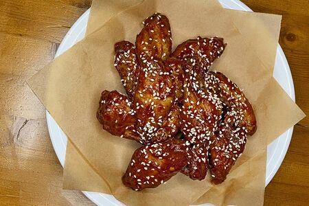 Крылья под горчичным соусом BBQ L
