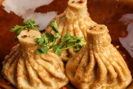 Жареные хинкали свино-говяжьи