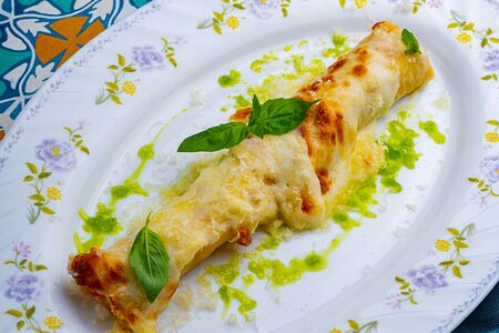 Каннеллони с креветками