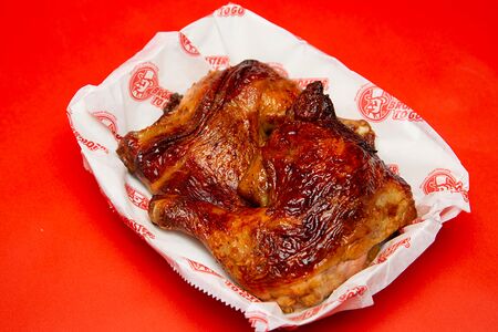 Сочный куриный окорок гриль