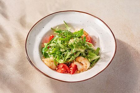 Грин салат с креветками