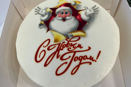 Бенто-торт с дедом морозом 2024