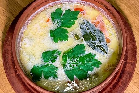 Уха по-фински со сливками