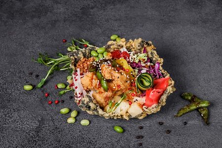 Поке курица темпура