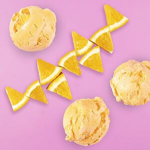 Мороженое ОренджКрим с апельсиновым джемом и кусочками апельсина