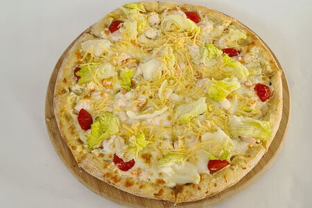 Пицца Цезарь с креветкой