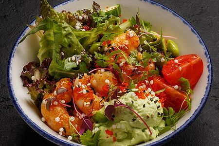 Поке с креветками