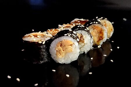 Мини лосось терияки