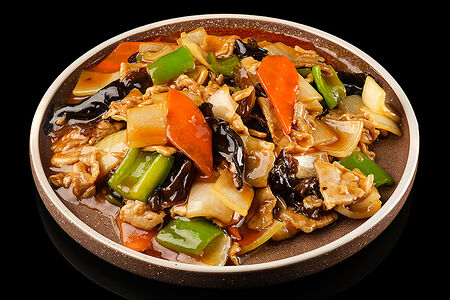 Свинина с овощами