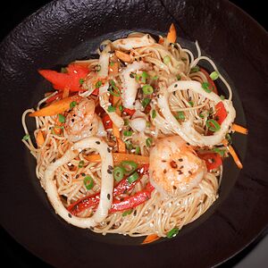 Лапша вок с морепродуктами