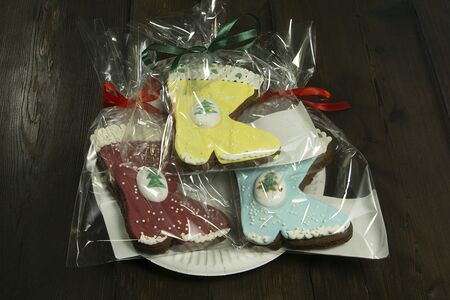 Имбирный пряник с глазурью Сапожок