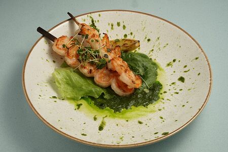 Креветки гриль