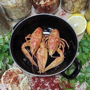 Раки обжаренные в соусе Том-ям отборные (10-14 шт. в кг.)