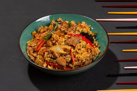 Жареный рис с тофу