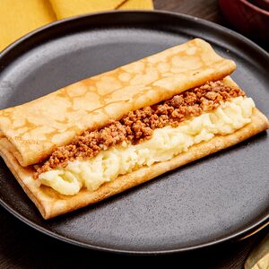 Мясной блин с картошкой