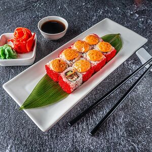 Запеченный ролл с угрем (острый) 8 шт