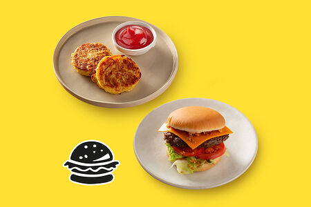 Комбо обед с Бургером с говядиной