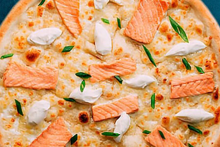 Пицца с сёмгой