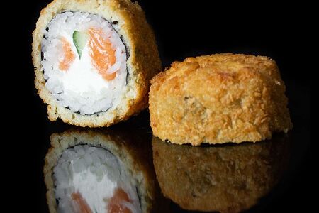 Сяке темпура жареный