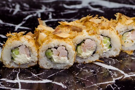 Бонито с копченой курочкой